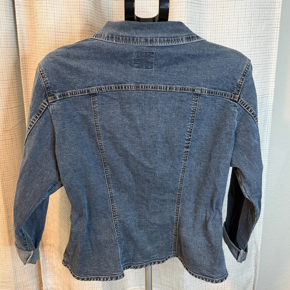 Faconnable Blue Denim Jacket with Button Front - image 2